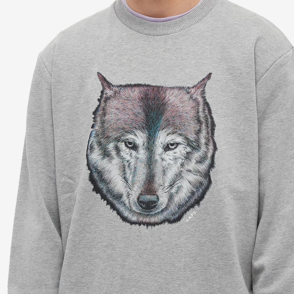 

Толстовка A.P.C. Wolf Crew Sweat, Серый