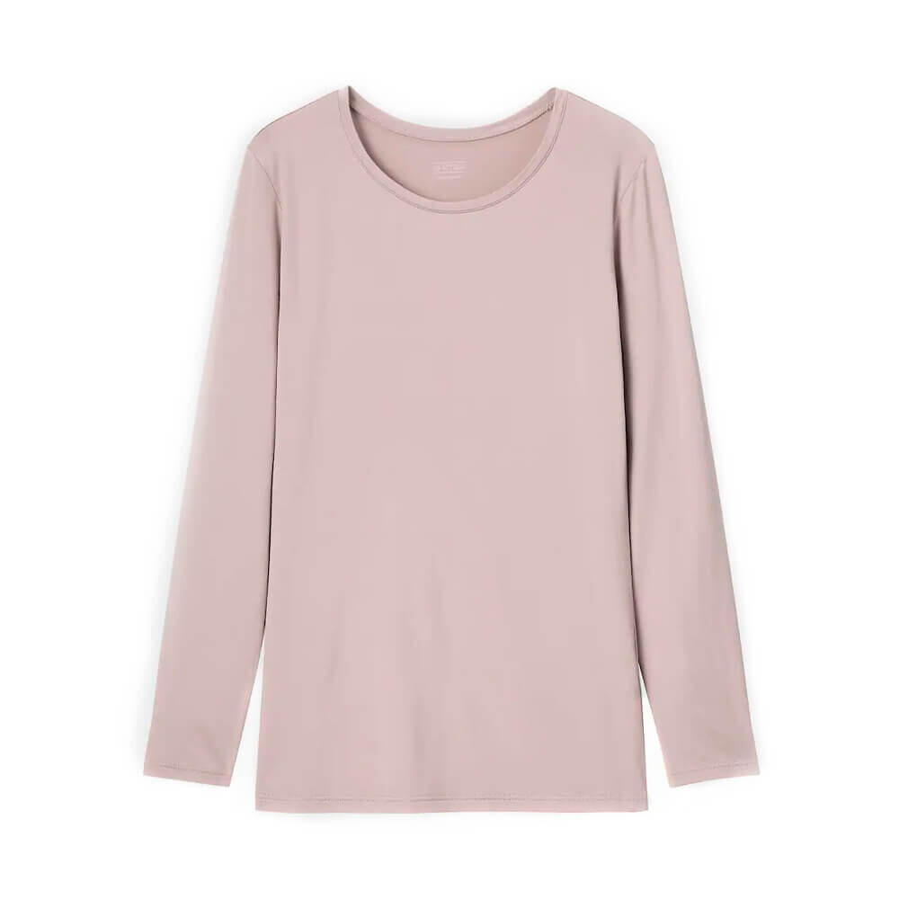 

Свитшот Uniqlo Heattech Crew Neck Long Sleeved Thermal Top, бежевый