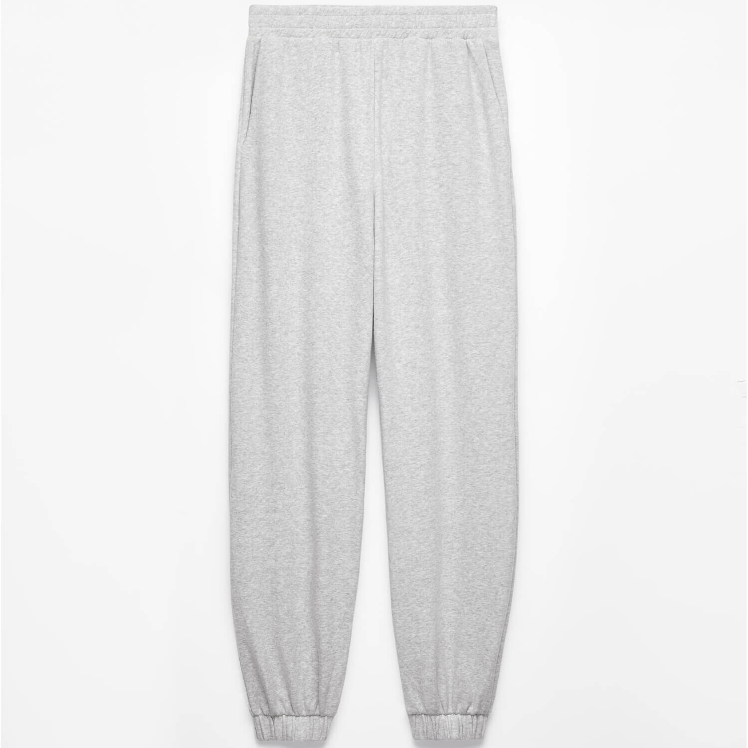 

Брюки- джоггеры Oysho Cotton Blend, серый меланж