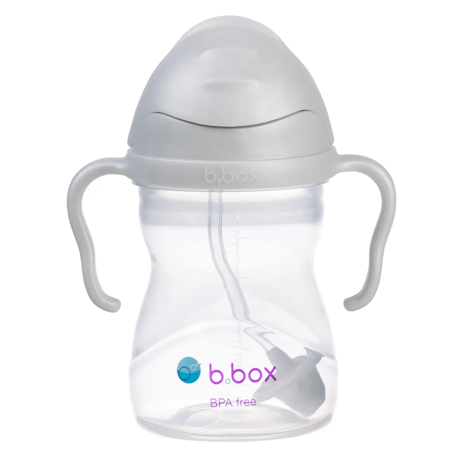 

B.box бутылка для воды с соломинкой, серая, 1 шт.