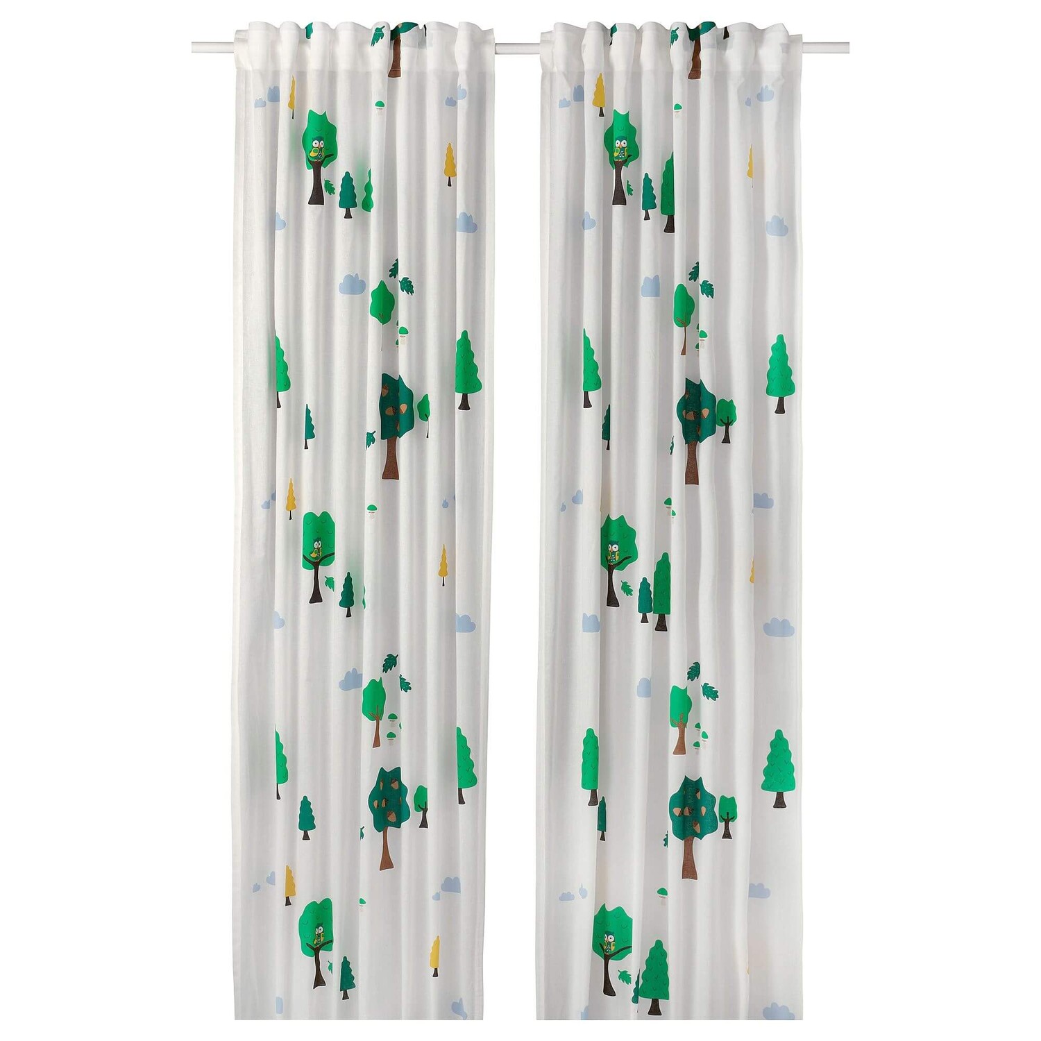 

Гардины Ikea Brummig 120х300, 1 пара, белый