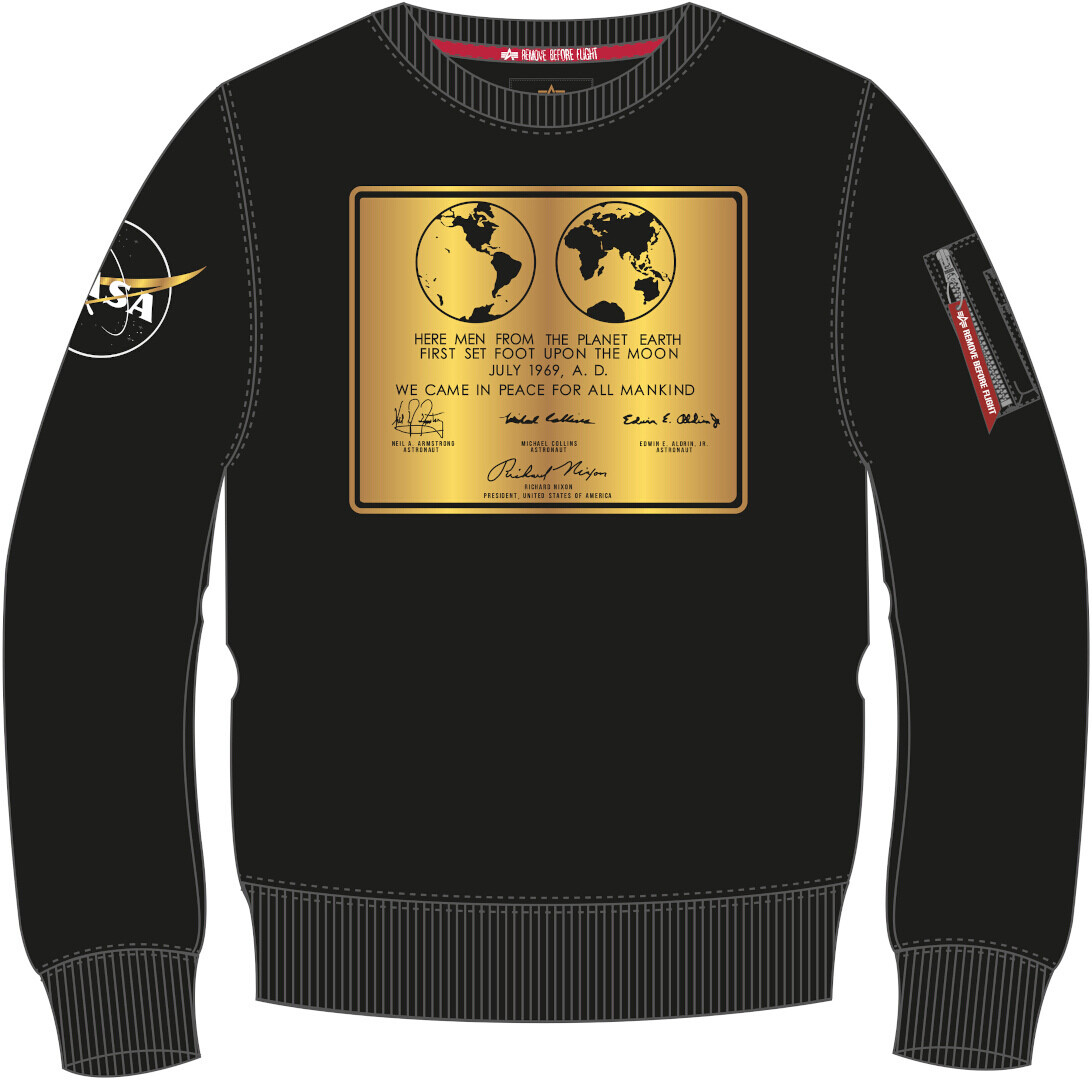 

Толстовка Alpha Industries Lunar Plaque, черная