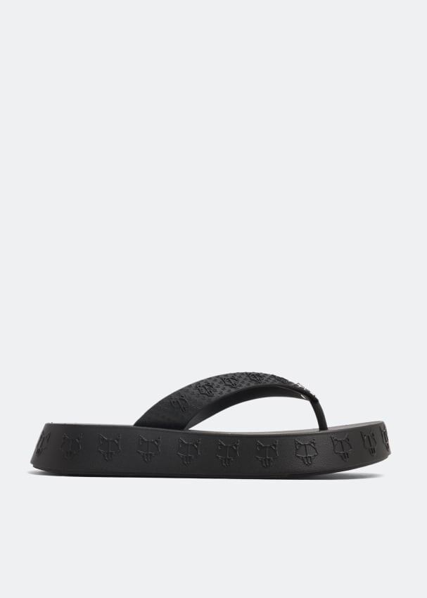 

Сандалии NAKED WOLFE Holiday thong sandals, черный