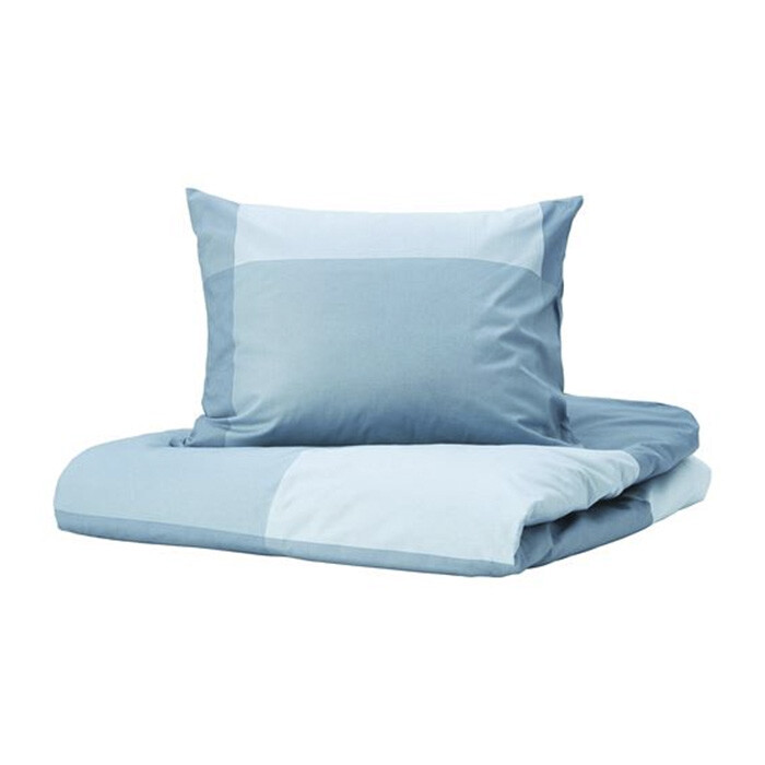 

Комплект постельного белья Ikea Brunkrissla, 2 предмета, 140x200/80x80, голубой