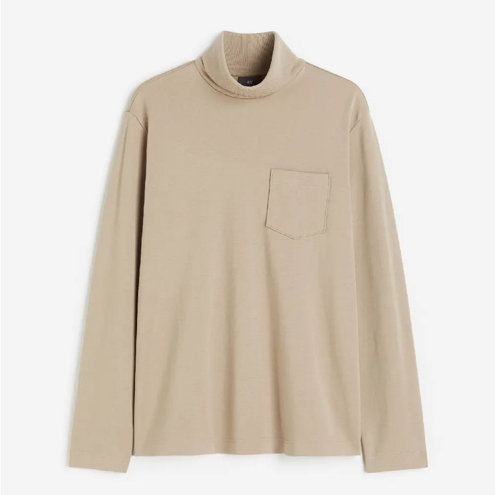 

Водолазка H&M Regular Fit Turtleneck, бежевый