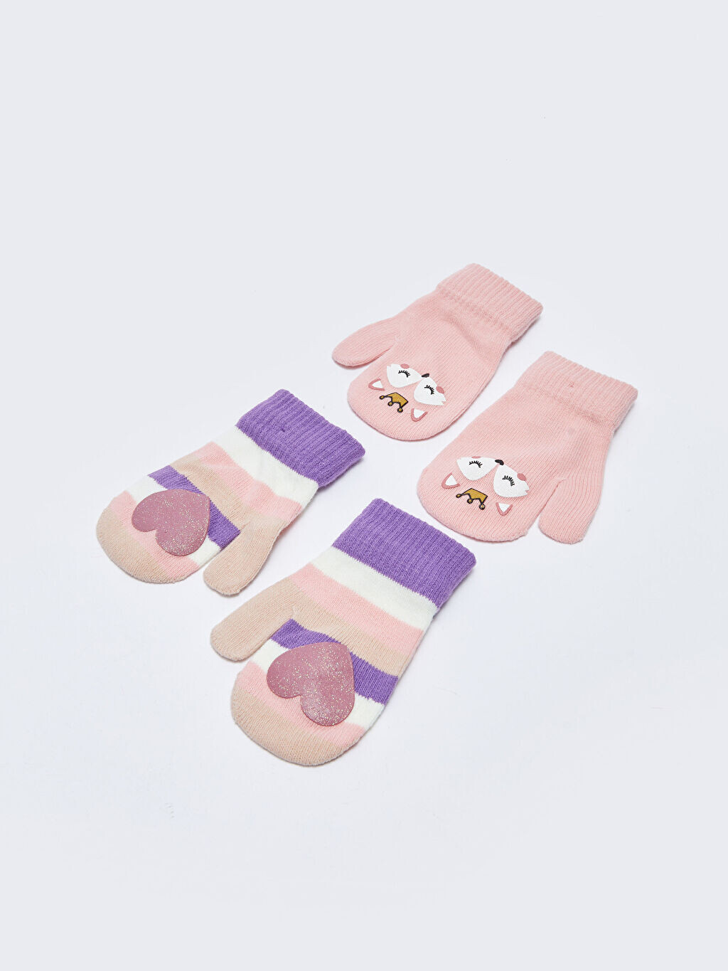

Трикотажные перчатки для девочек с принтом LCW Accessories