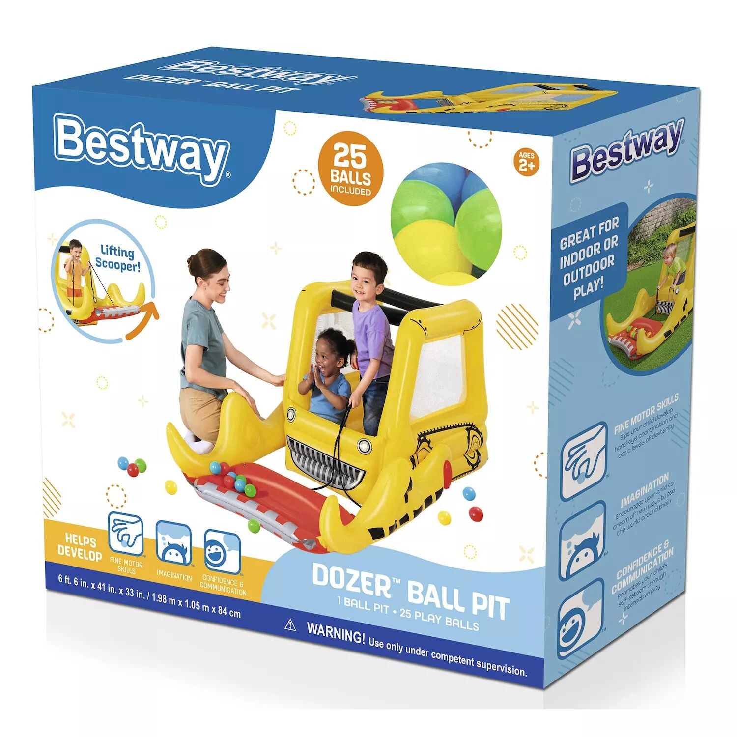 

Bestway Яма для шариков Bestway Dozer с 25 игровыми мячами Bestway