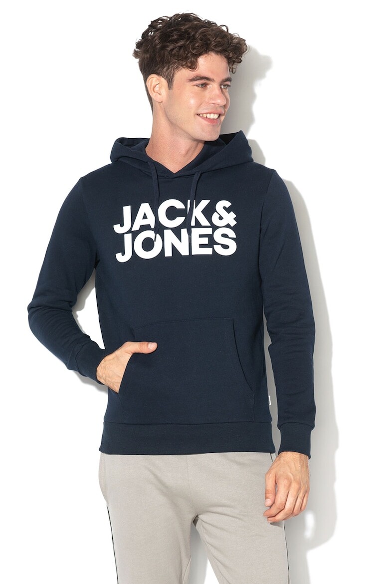 

Толстовка с карманом-кенгуру и логотипом Jack & Jones, белый
