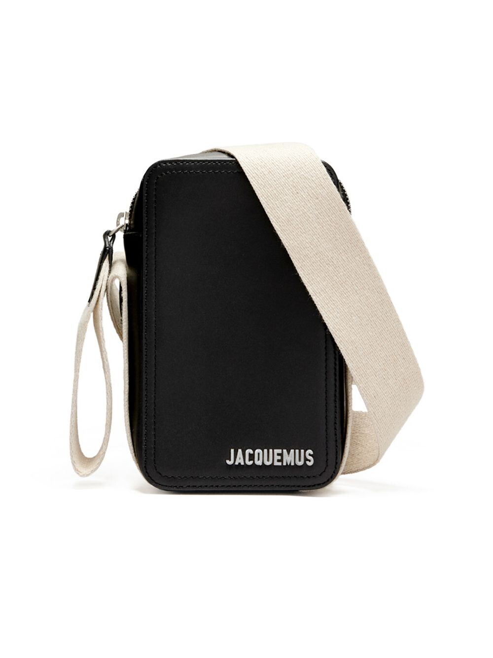

Кожаная вертикальная сумка через плечо Le Cuerda Jacquemus, черный