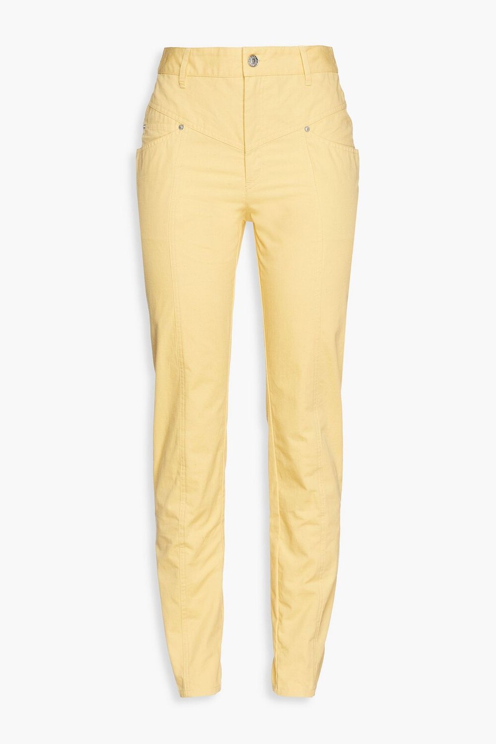 

Узкие брюки Lorrick из хлопка ISABEL MARANT, желтый