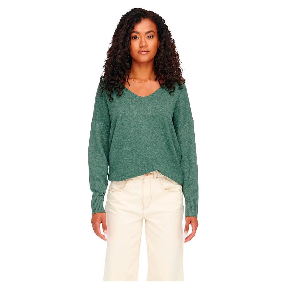 

Свитер Only Rica Life V Neck, зеленый