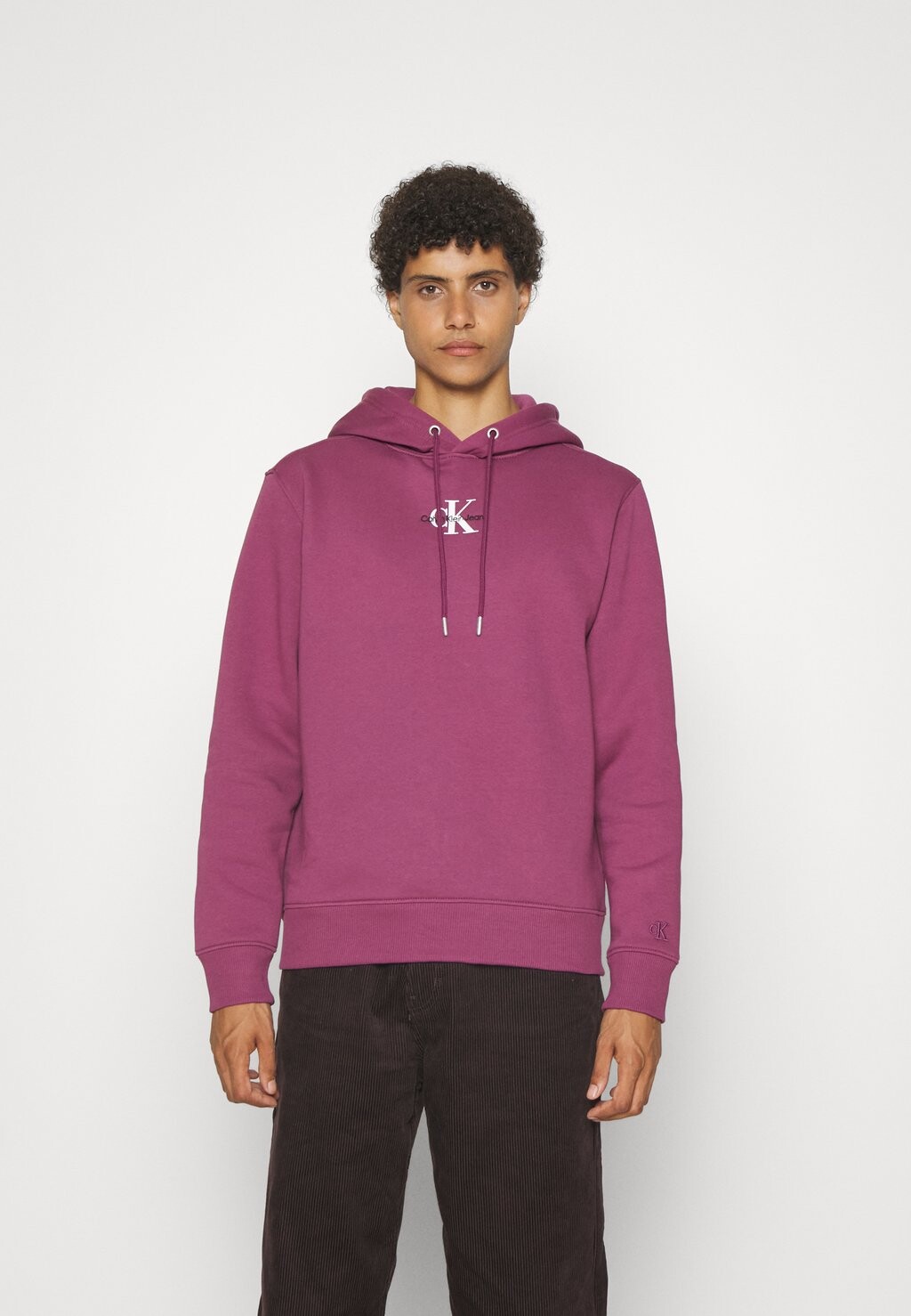 

Толстовка Calvin Klein Jeans Monologo Hoodie, фиолетовый, Розовый