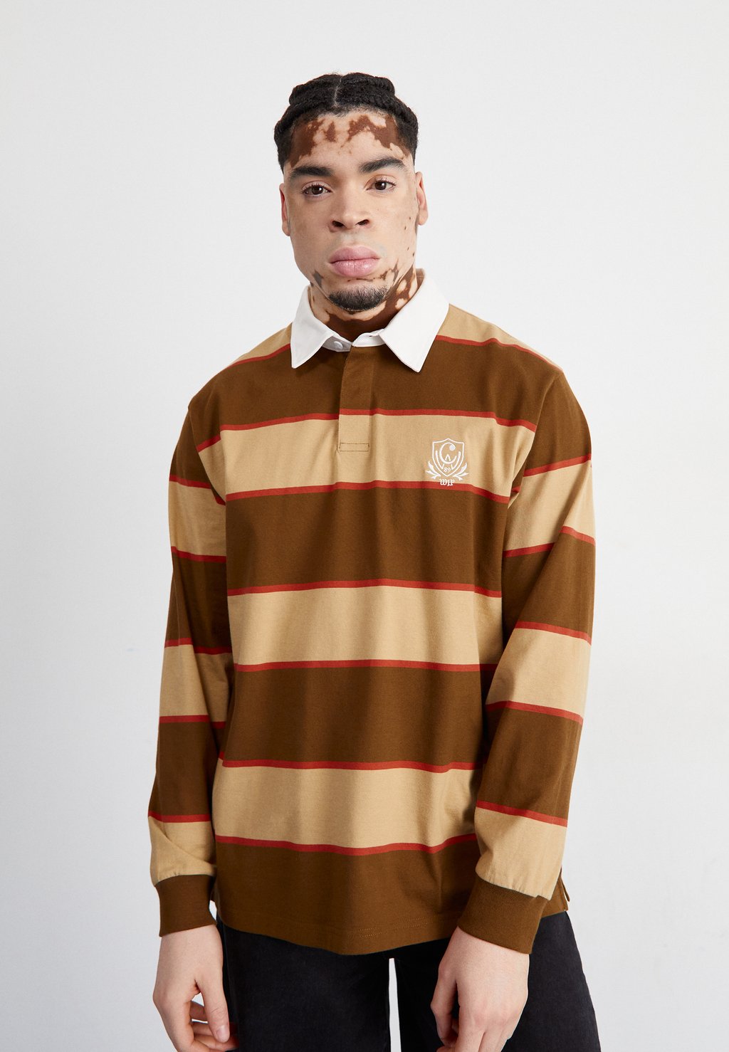 Рубашка с длинным рукавом WILT RUGBY Carhartt WIP, цвет wilt stripe, dusty h brown