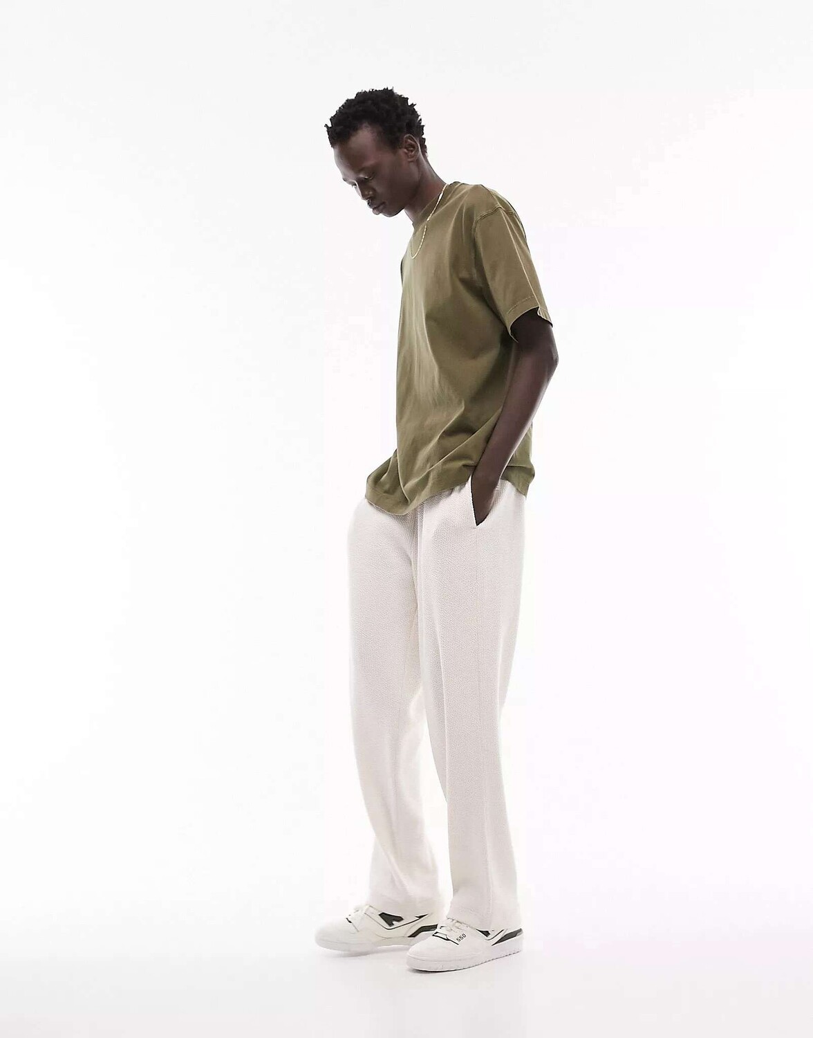 

Футболка оверсайз Topman цвета хаки