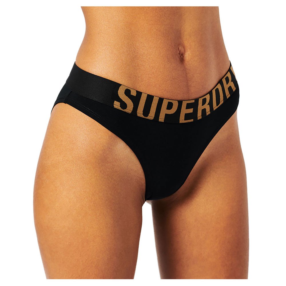 Трусики бикини Superdry Large Logo, черный