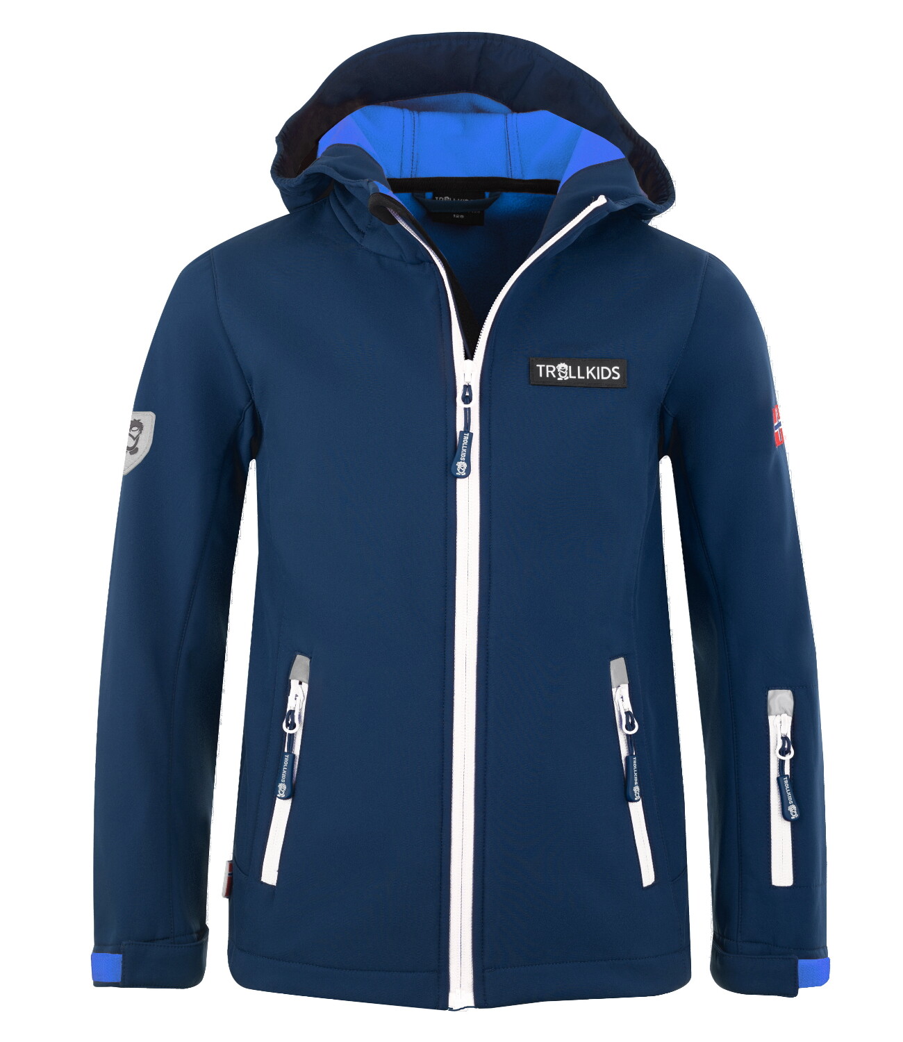 

Куртка софтшелл Trollkids Softshell Jacke Oslofjord, цвет Marineblau/Weiß
