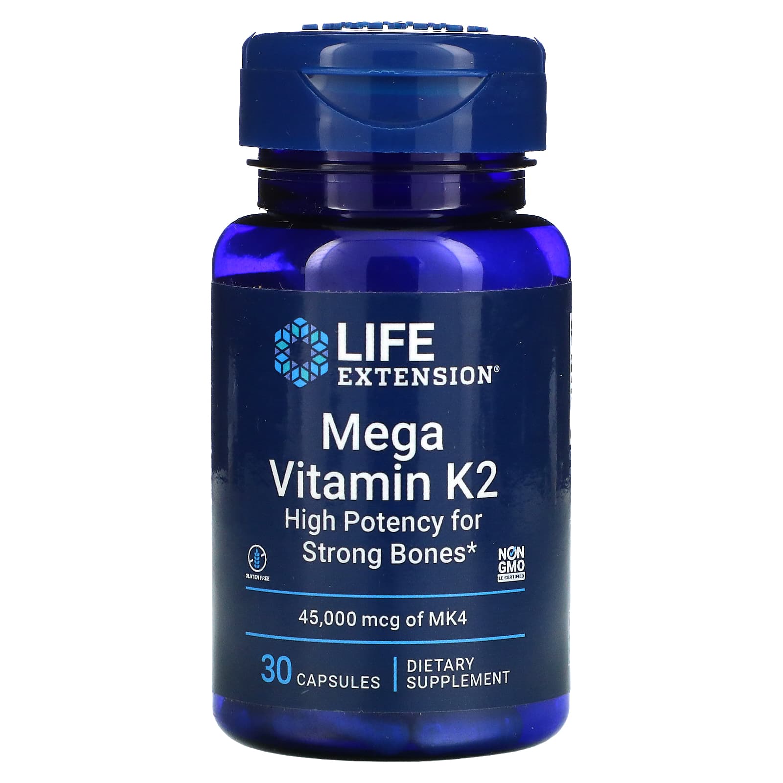 Мега Витамин K2 Life Extension, 30 капсул life extension глутатион цистеин и витамин с 100 капсул