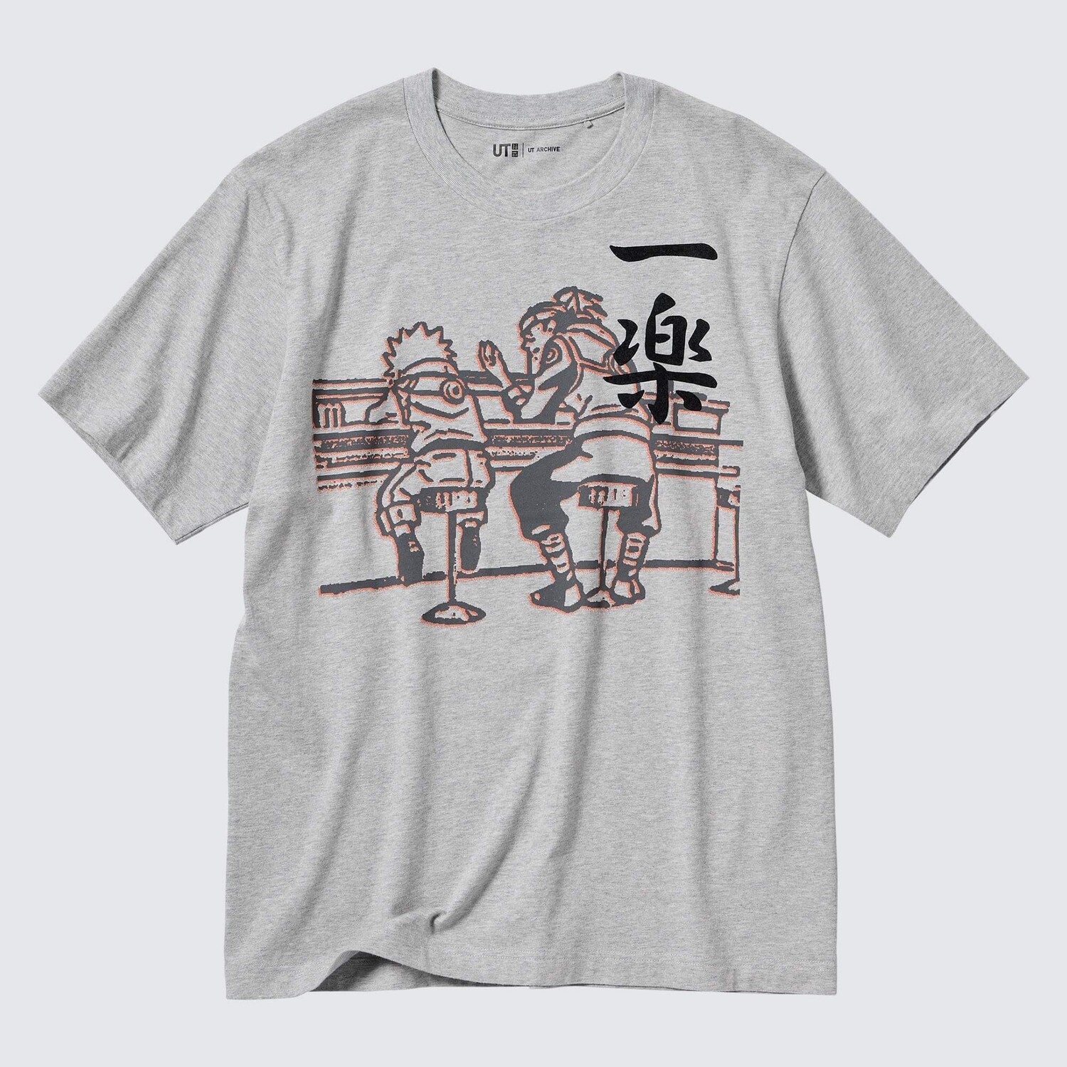 

Футболка Uniqlo UT Archive Naruto Graphic, серый