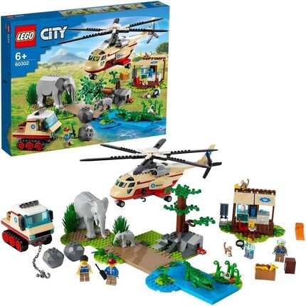 

Конструктор Lego 60302 City миссия по спасению животных дикой природы