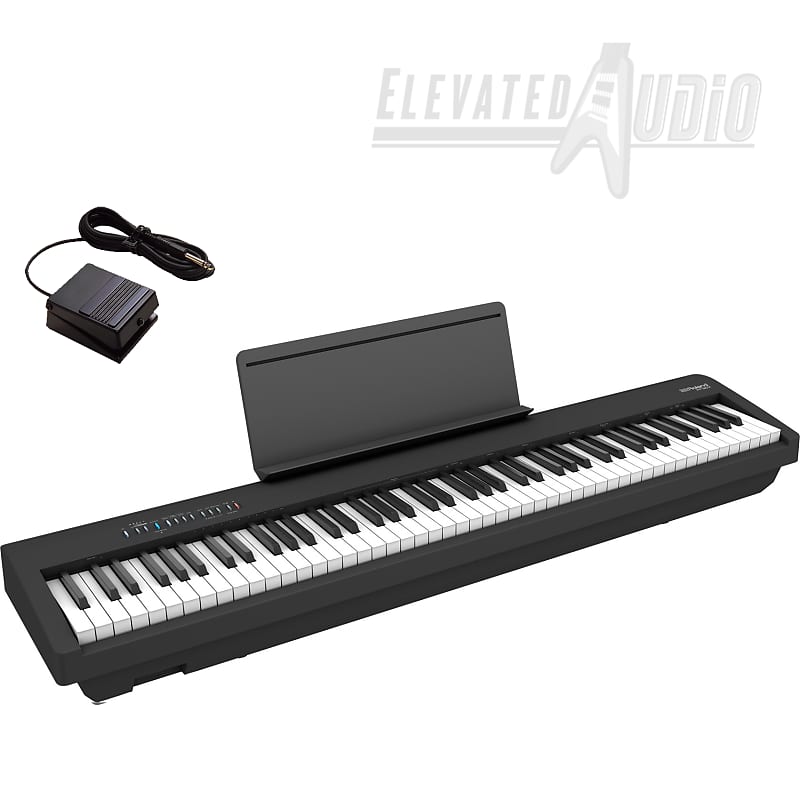 Электронное пианино Roland FP-30X-BK, 88 клавиш стойка деревянная mp70b для roland fp 30bk roland fp 30x bk