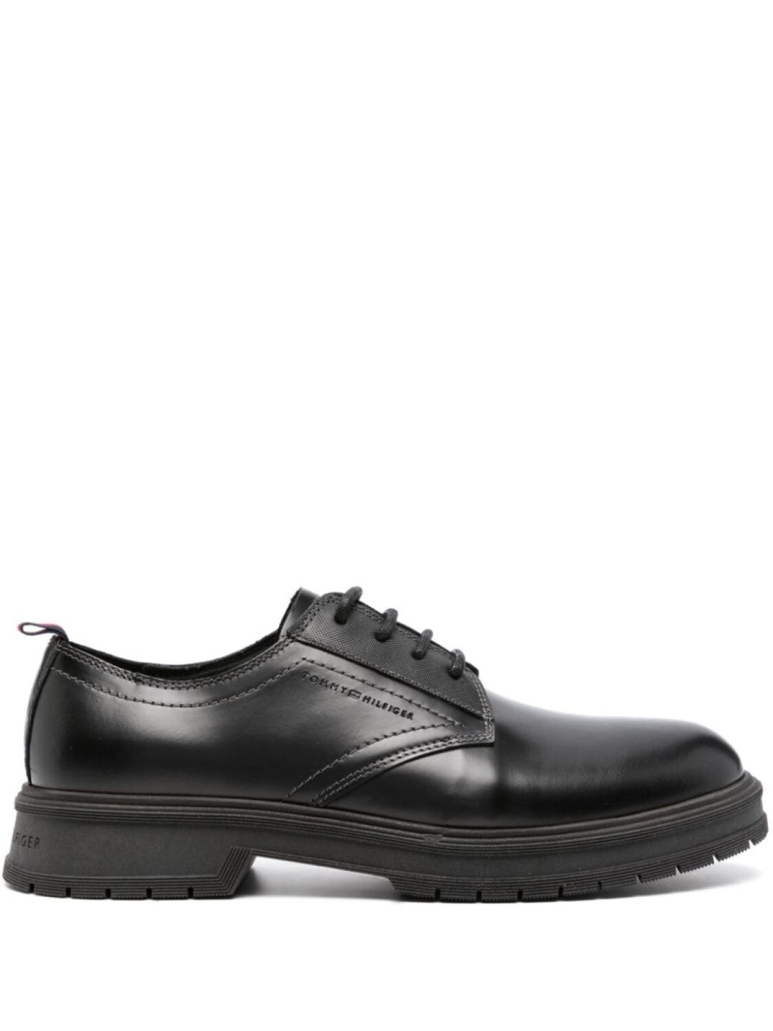 

Tommy Hilfiger Abrasivato leather brogues, черный