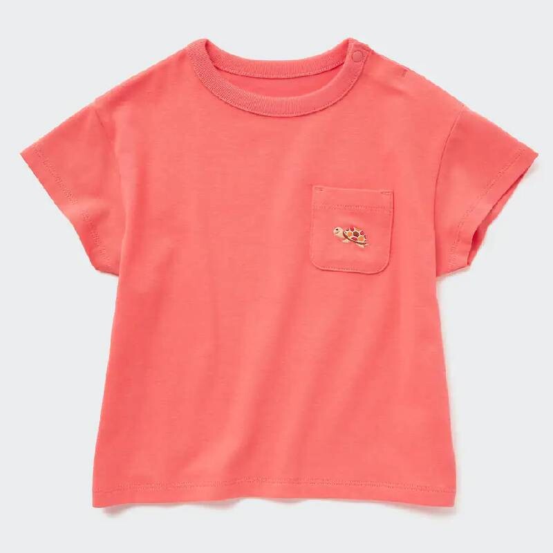 

Футболка для малышей Uniqlo Toddler Dry Short, красный