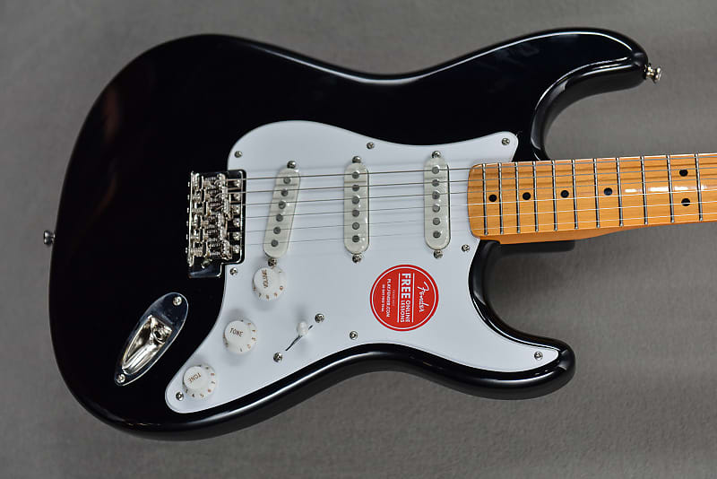 

Classic Vibe 50's Stratocaster, черный Squier Vibe 50's Stratocaster, Black