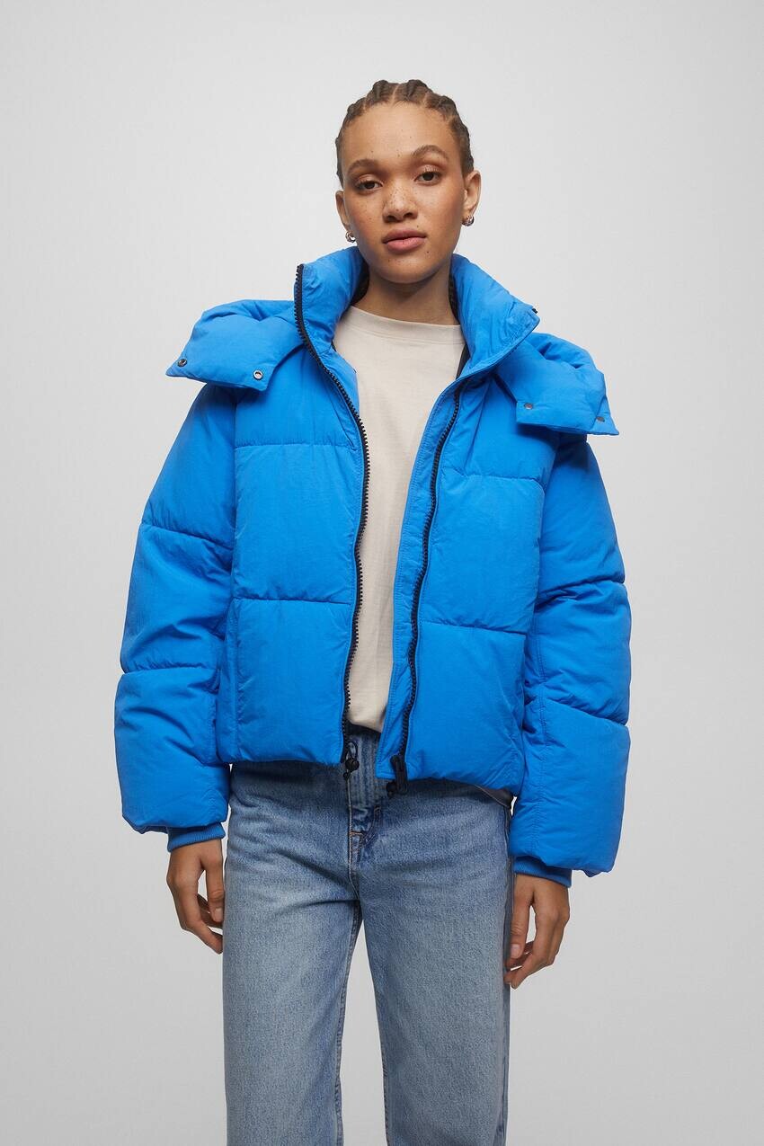 

Пуховик Pull&Bear, синий