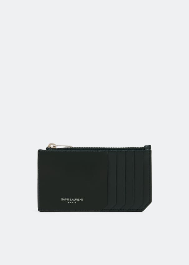

Картхолдер SAINT LAURENT Credit card case, зеленый