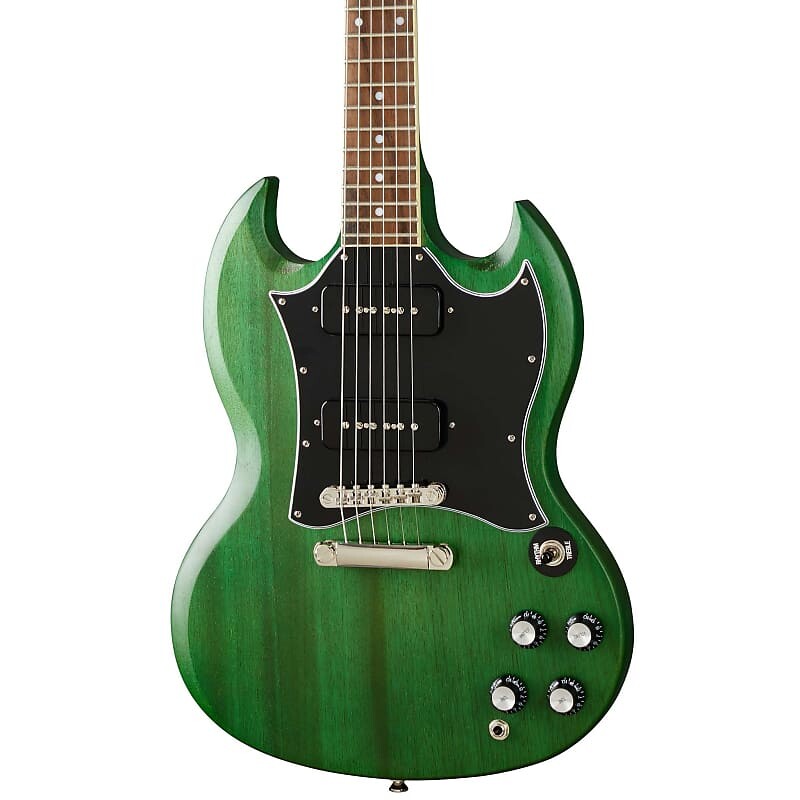 

Epiphone SG Classic Worn P-90s - Worn Inverness Green
