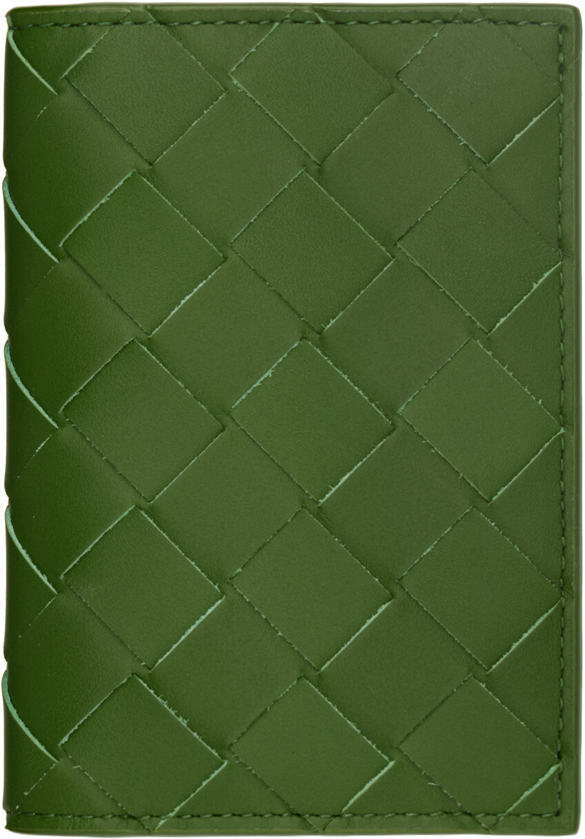 

Зеленая визитница с клапаном Bottega Veneta