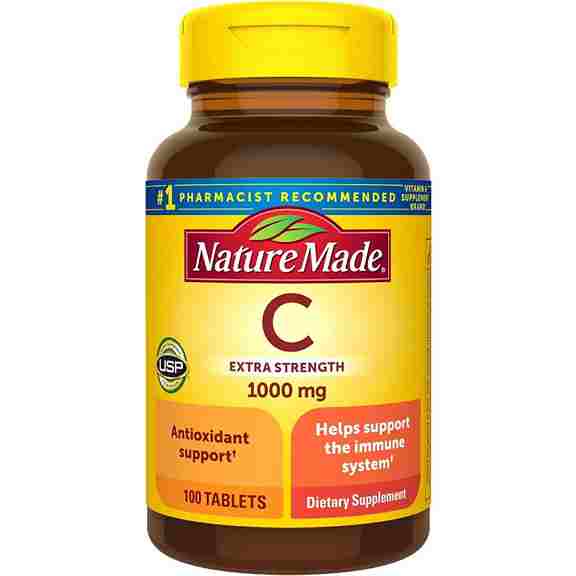 Витамин С Nature Made Extra Strength Vitamin C 1000 мг, 3 упаковки по 100 таблеток
