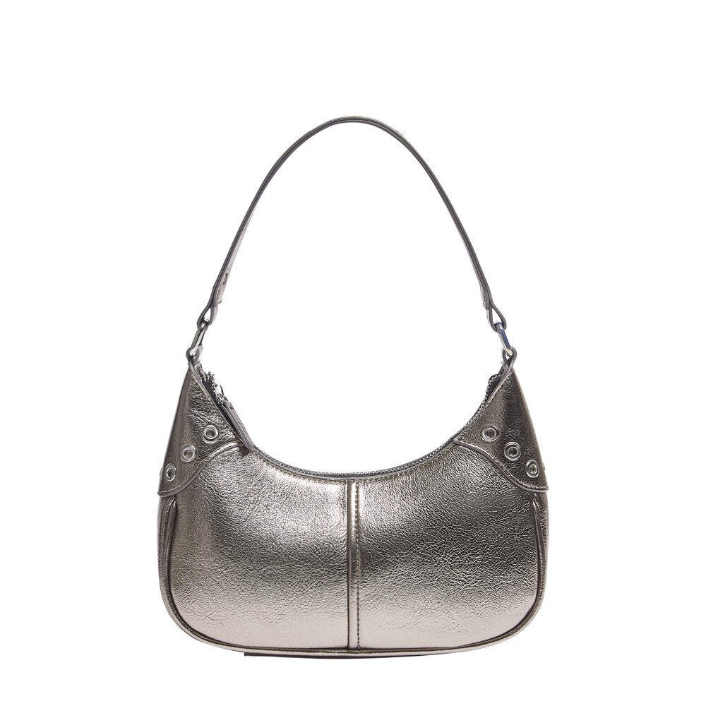 

Сумка Pull&Bear Shoulder With Details, серебристый