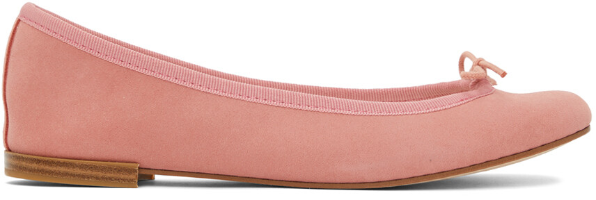 

Розовые замшевые балетки Cendrillon Repetto