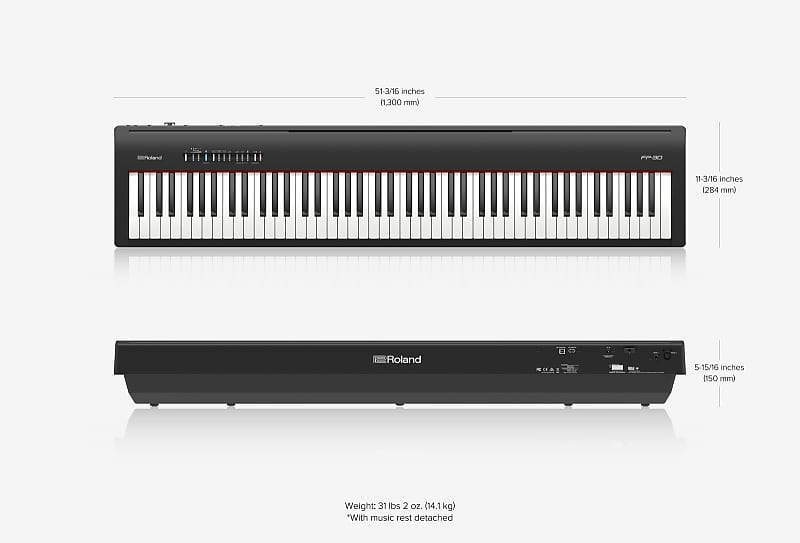 Roland fp shop 30x weight