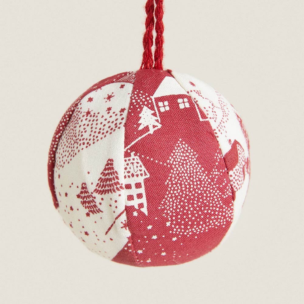 

Набор новогодних шаров Zara Home OF Christmas Patchwork Bauble Decorations, 2шт.