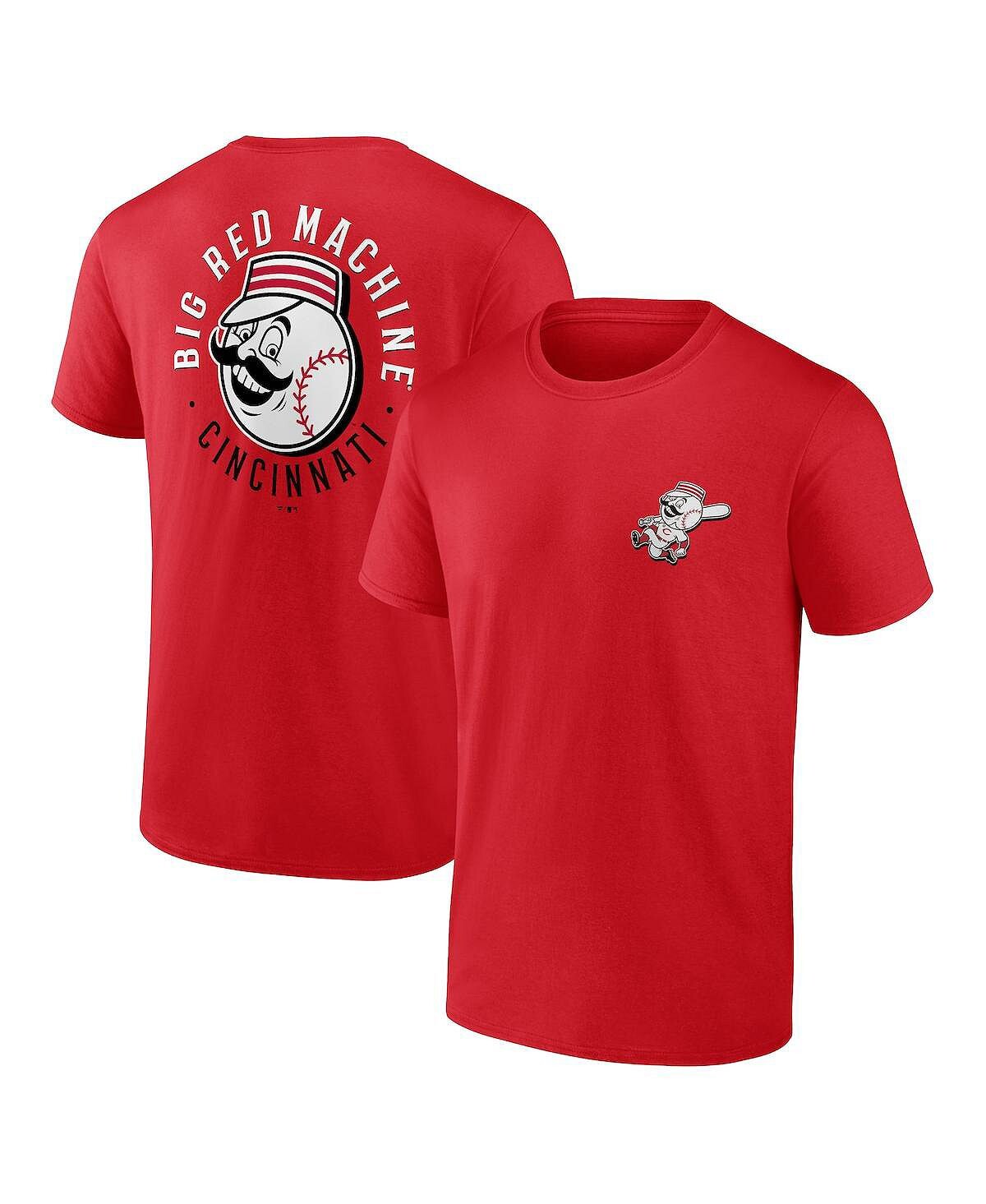 

Мужская фирменная красная футболка cincinnati reds iconic bring it Fanatics, красный