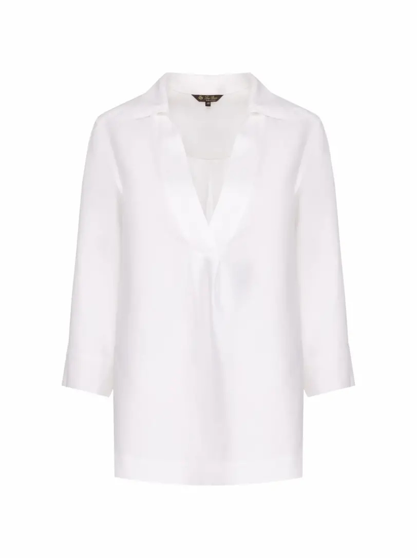 Льняная блузка Loro Piana блузка tom farr льняная 46 размер