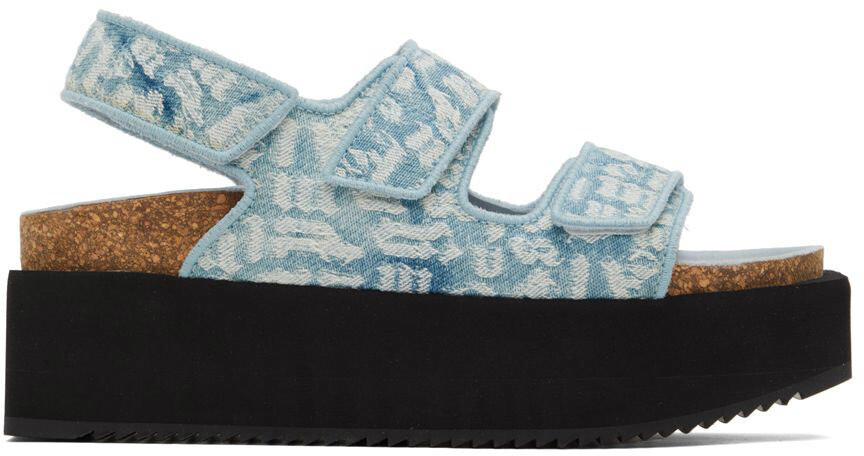 

Синие сандалии на платформе Birk Palm Angels
