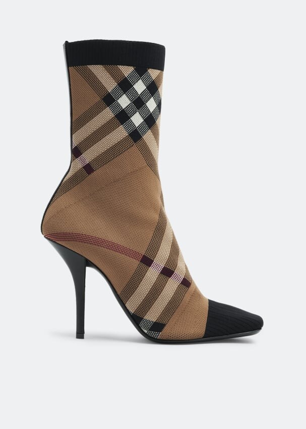 

Ботинки BURBERRY Dolman sock boots, принт
