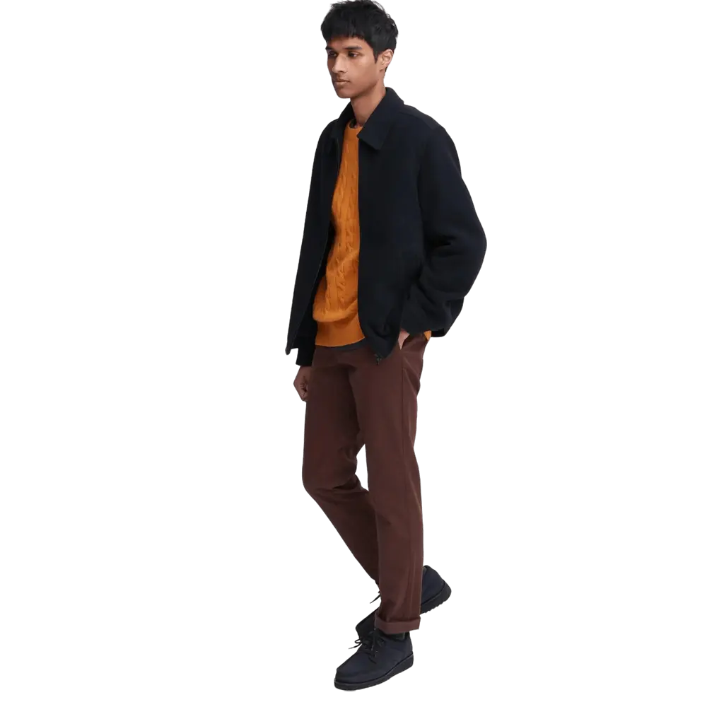 

Брюки Uniqlo Slim Fit, темно-красный