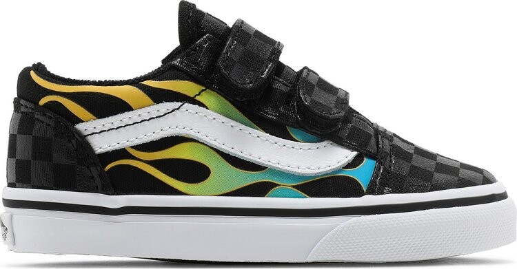 

Кеды Vans Old Skool V Toddler Glow Flame, черный