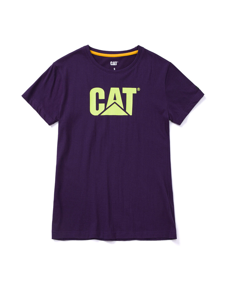 

Женская футболка с логотипом ТМ CAT, фиолетовый