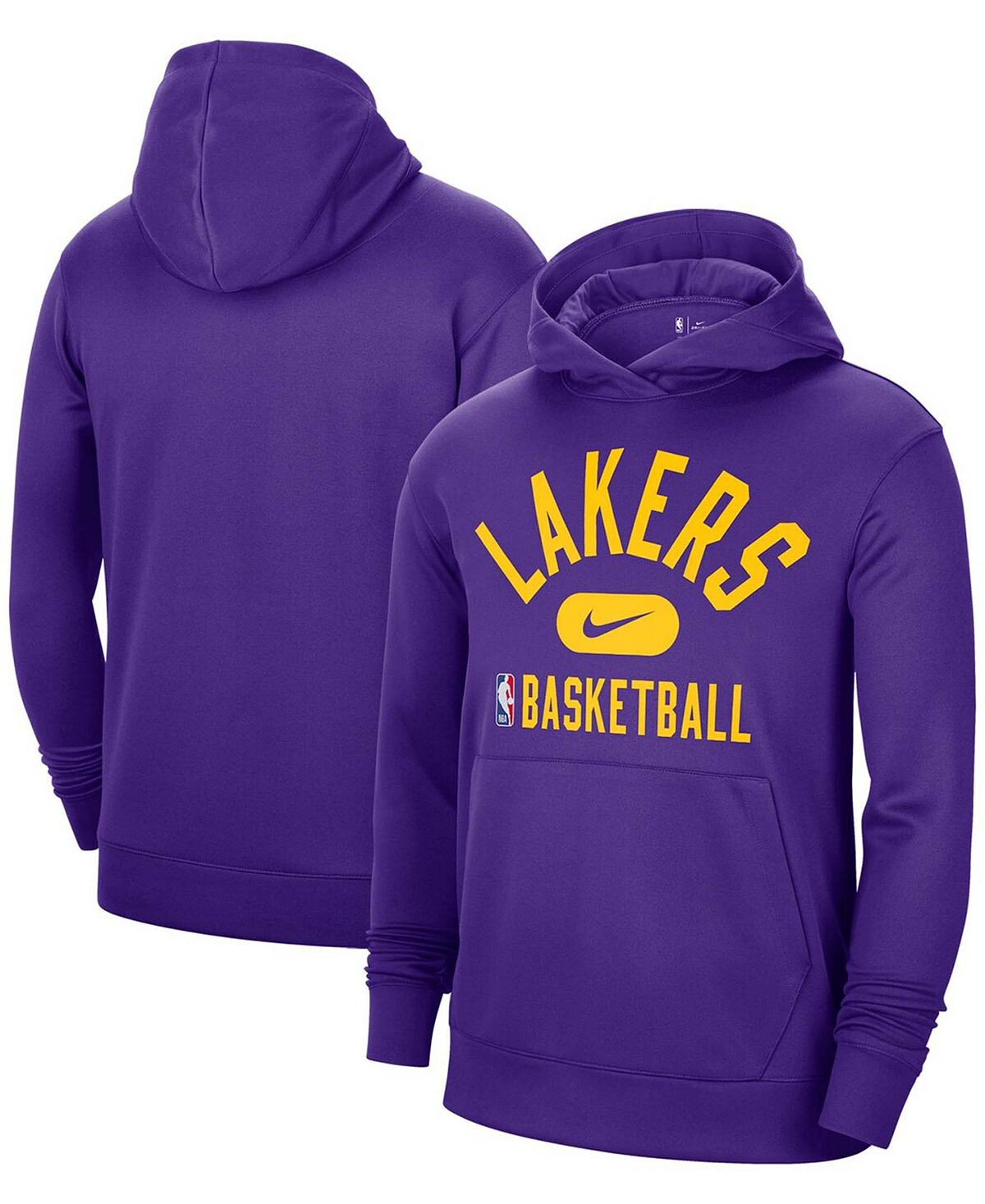 

Мужская фиолетовая толстовка с капюшоном los angeles lakers 2021-2022 spotlight on court performance practice Nike, фиолетовый
