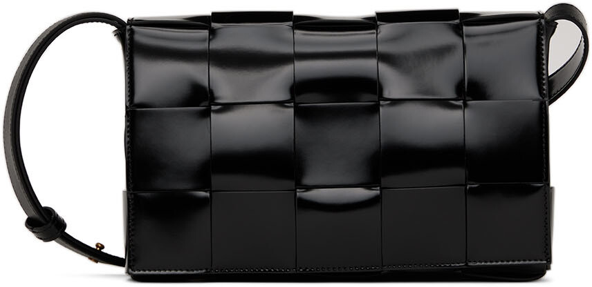 

Черная маленькая сумка-кассета Bottega Veneta, Черный