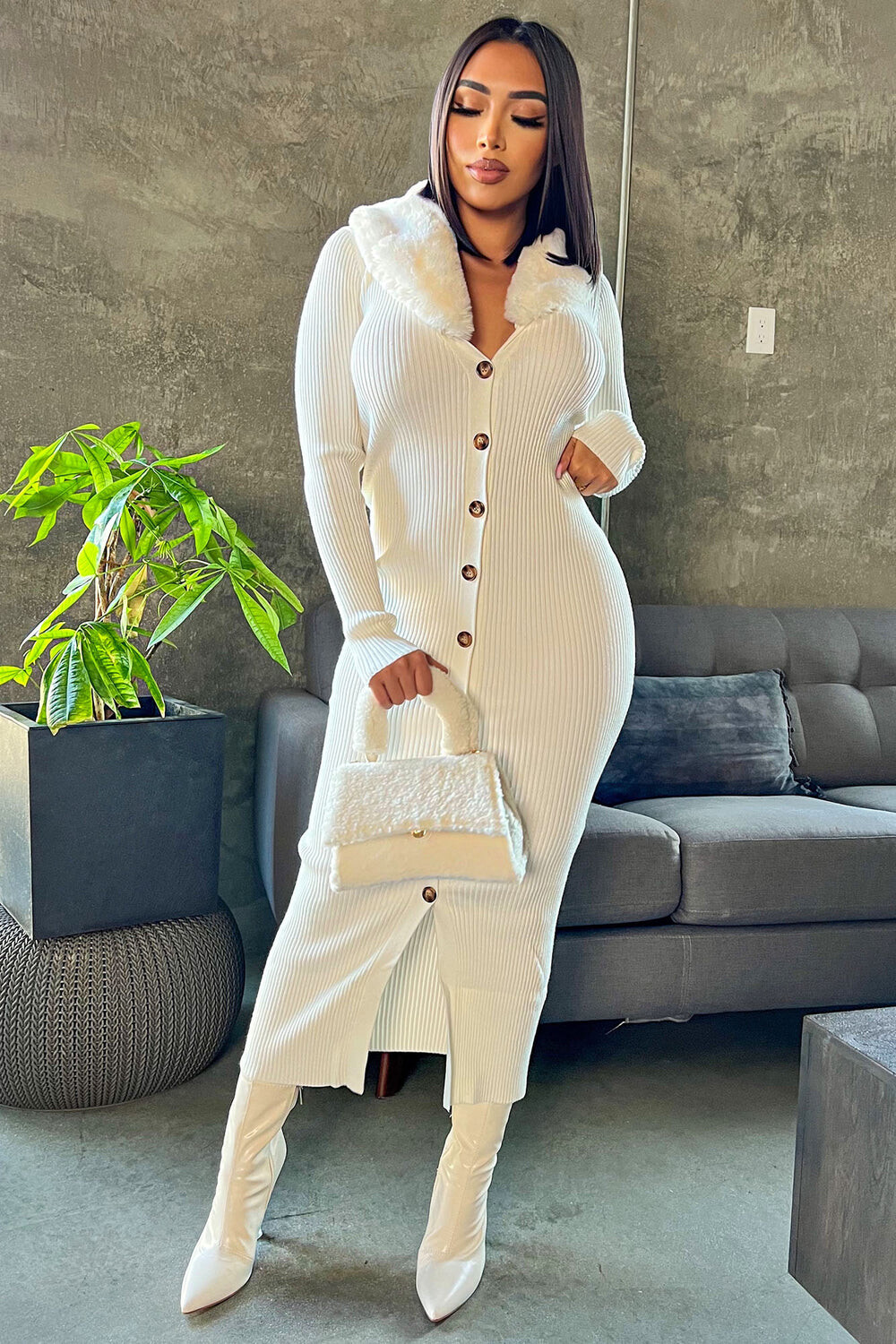 

Свитер Fashion Nova 90920NK, кремовый