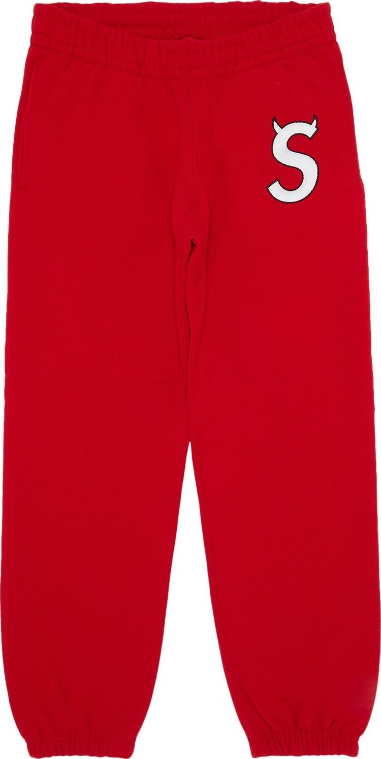 

Спортивные брюки Supreme S Logo Sweatpant 'Red', красный