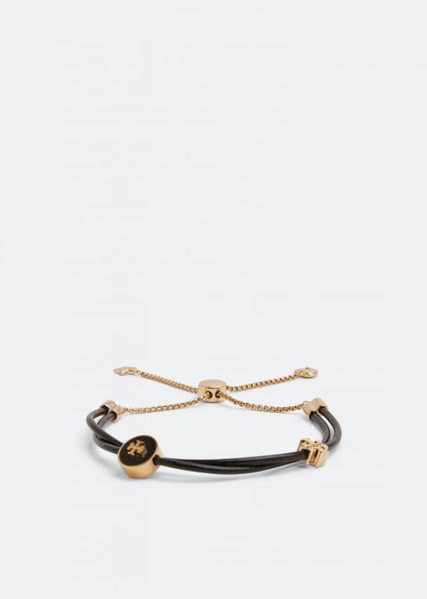 

Браслет TORY BURCH Kira enamel slider bracelet, черный