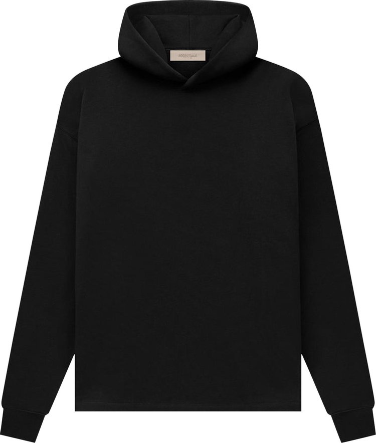 Худи Fear of God Essentials Relaxed Hoodie 'Stretch Limo', черный - фото