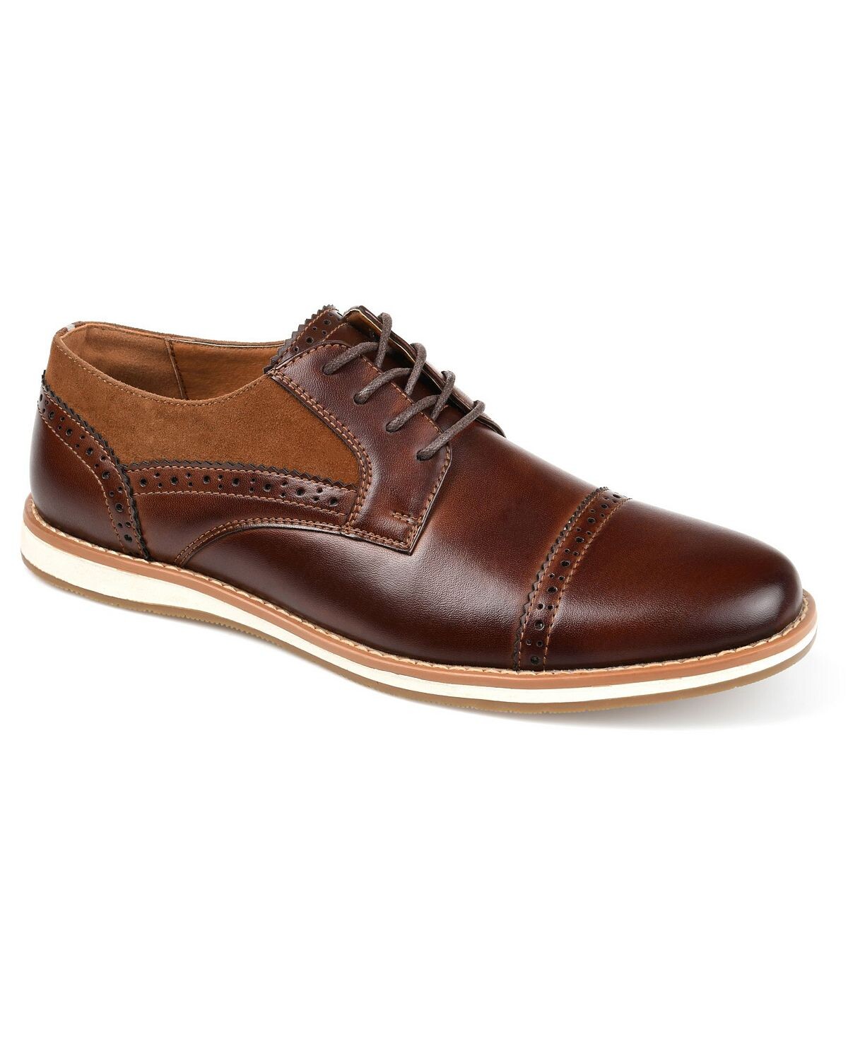 

Мужские туфли дерби griff cap toe brogue Vance Co., коричневый